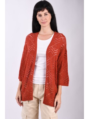 Kimono Dama Jacqueline De Young Jdykofi 3/4 Marsala